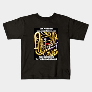 Abstract Image Of Brass Insturments. Kids T-Shirt